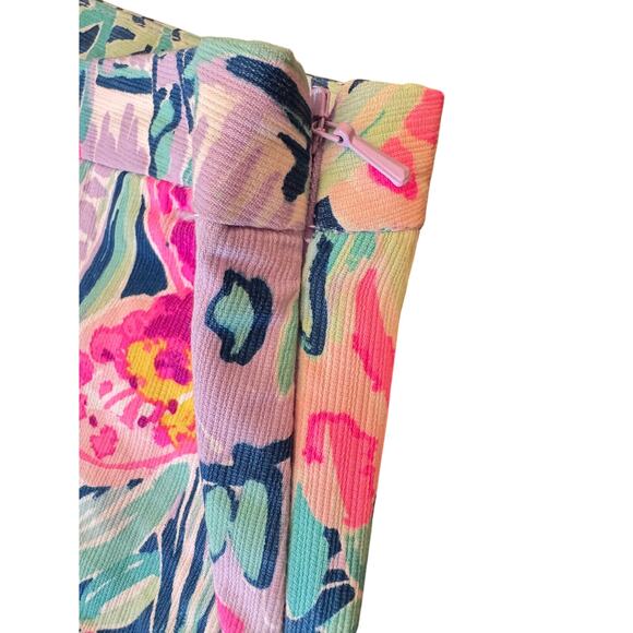 Lilly Pulitzer Jungle Utopia Shorts Size 2 Scallop Hem Floral Tropical Print - Picture 8 of 10